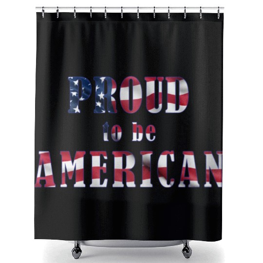 Proud to be American Shower Curtains