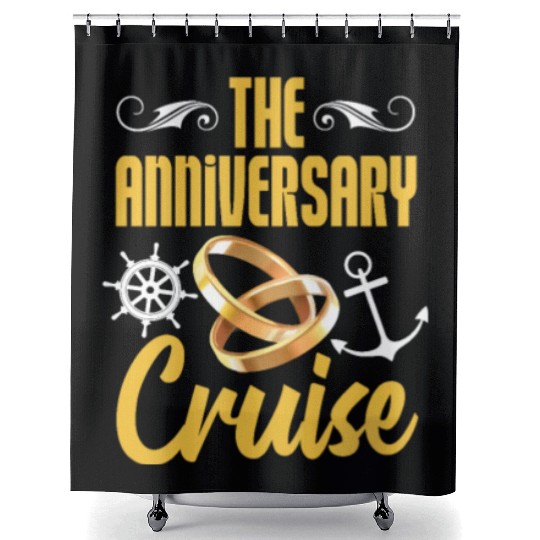 The Anniversary Cruise Shower Curtains