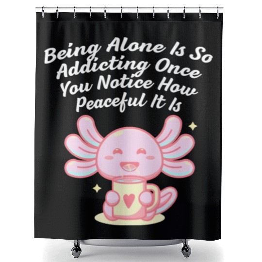 Peace Is Addicting Leave Me Alone Introvert Nerd A Shower Curtains