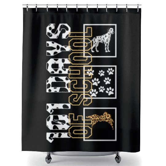 School Shower Curtains, 101 Days Of School Dalmatian Dog