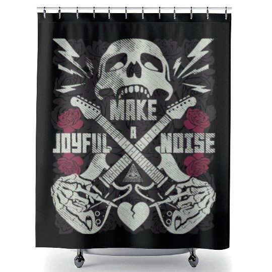 Make a joyful noise with a guitar Shower Curtains