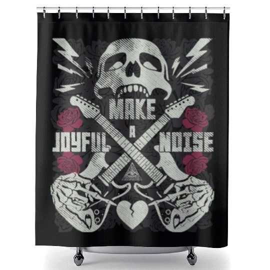 Make a joyful noise with a guitar Shower Curtains