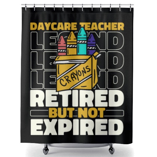 Daycare Teacher Retired Shower Curtains