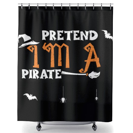 Pretend I'm A Pirate - Halloween Shower Curtains