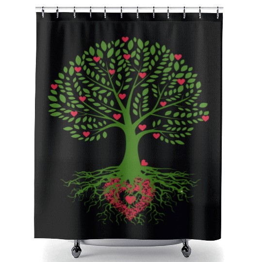Tree - love Shower Curtains