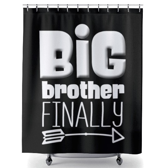 Big Brother Finally Big Bro Gamer Promoted Son Shower Curtains
