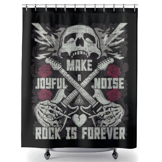 Make a joyful noise with a guitar Shower Curtains