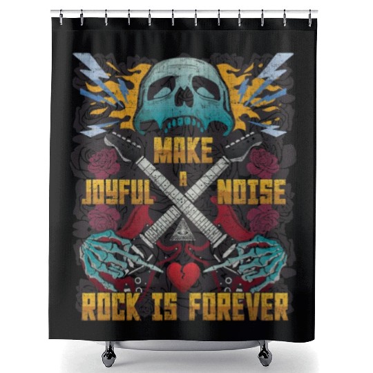 Make a joyful noise with a guitar Shower Curtains