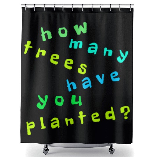 Tree Quote. Nature Environment Shower Curtains