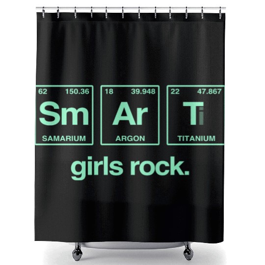 SMART GIRLS ROCK - Elements Periodic Table Shower Curtains