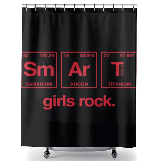 SMART GIRLS ROCK - Elements Periodic Table Shower Curtains