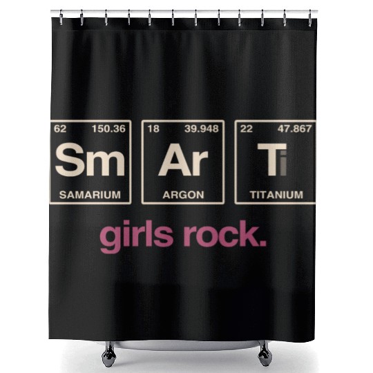 SMART GIRLS ROCK - Elements Periodic Table Shower Curtains