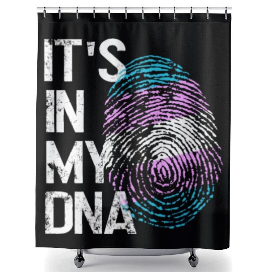 LGBTQ Love in my DNA Shower Curtains