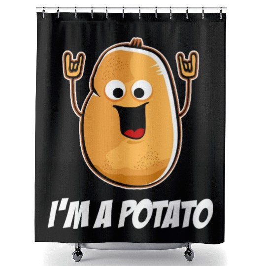 I'm A Potato Sweet Potato Shower Curtains