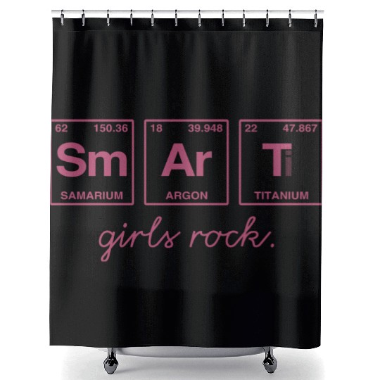 SMART GIRLS ROCK - Elements Periodic Table Shower Curtains