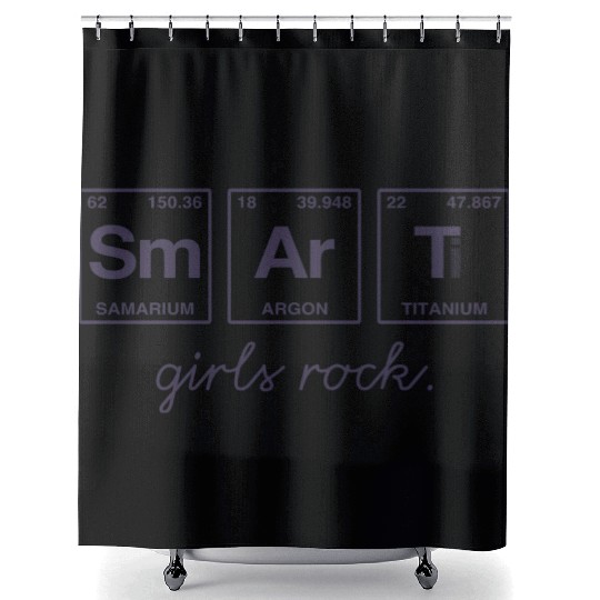 SMART GIRLS ROCK - Elements Periodic Table Shower Curtains