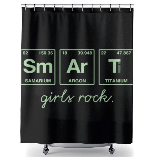 SMART GIRLS ROCK - Elements Periodic Table Shower Curtains