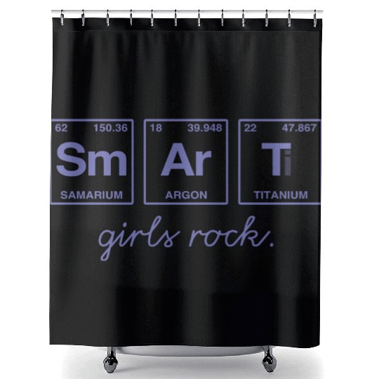 SMART GIRLS ROCK - Elements Periodic Table Shower Curtains
