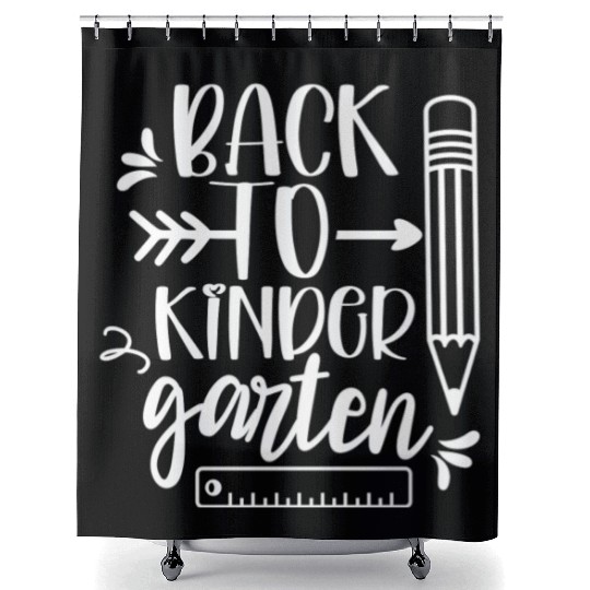 Back To Kindergarten Sayings Kids Children Cute Shower Curtains
