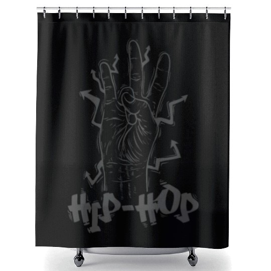 Hip Hop Music Rap Graffiti Freestyle Shower Curtains