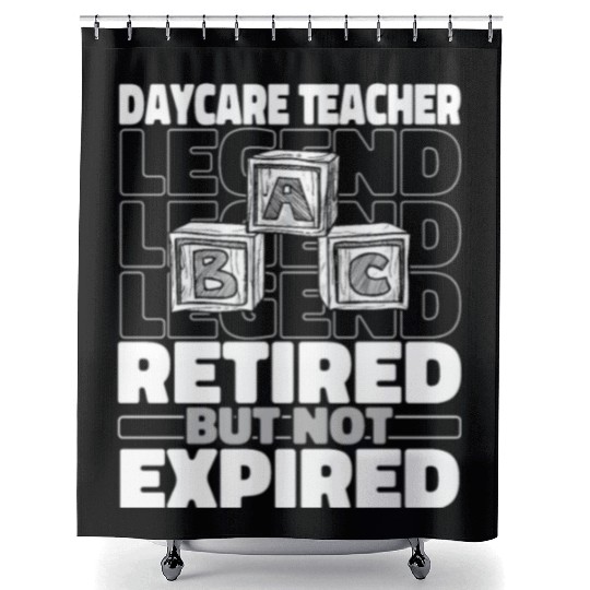 Daycare Teacher Retired Shower Curtains