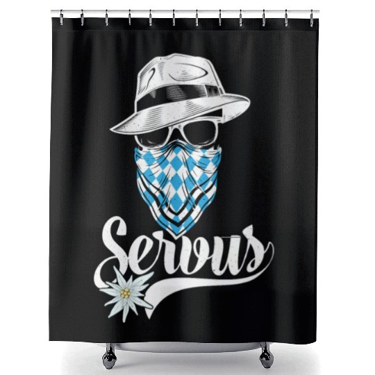 Bavarian Outlaw - Servus Bavaria Shower Curtains
