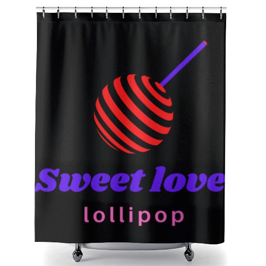 Sweet love -lollipop Shower Curtains