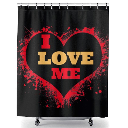 I Love Me Shower Curtains