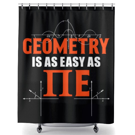 Funny Pi Day Shower Curtains Math Shower Curtains Geometry