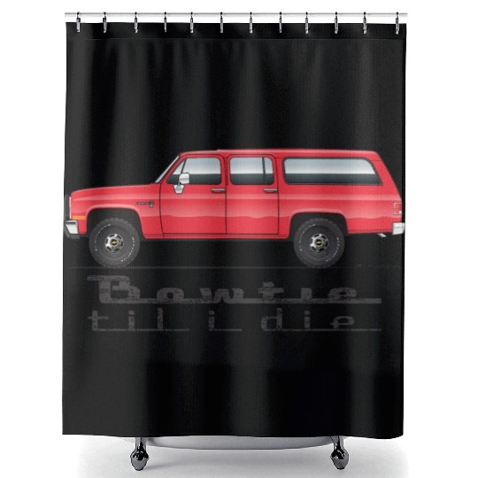 bowtie Cardinal Red Shower Curtains