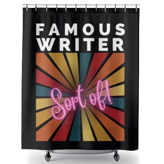 FAMOUS WRITER, Sort of! Shower Curtains