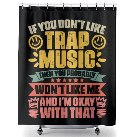 Retro Trap Music Trapping A Trap Vibes Trap Music Shower Curtains