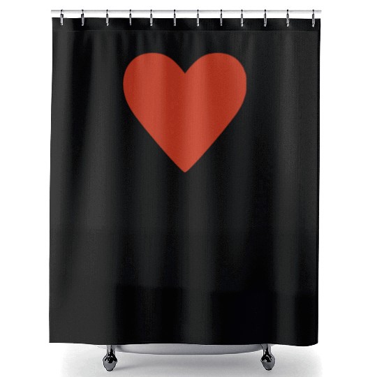 Heart Popsicle Heart Lollipop Heart Valentines Day Shower Curtains