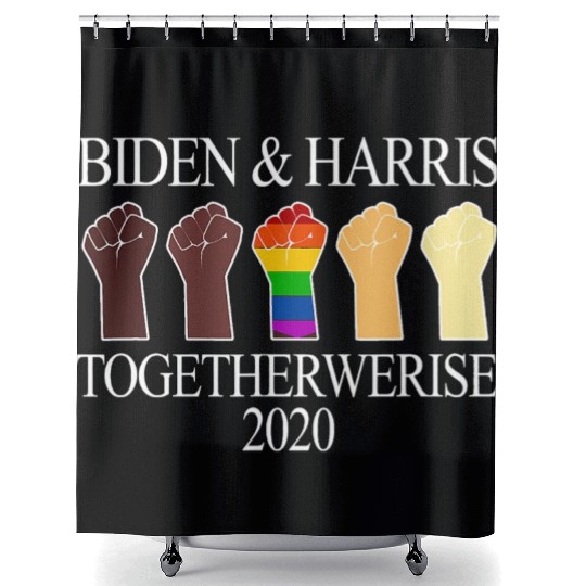 Joe Biden Kamala Harris LGBT Biden Harris 2020 Shower Curtains