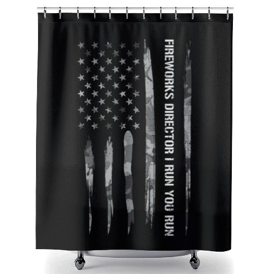 Fireworks Director I Run You Run Shower Curtains