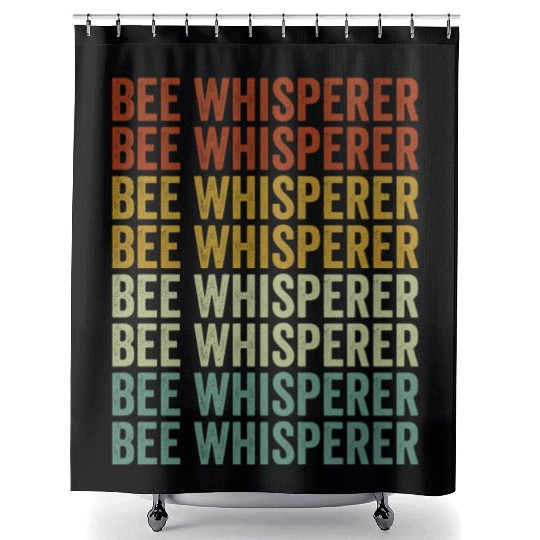 Bee Whisperer Beekeeper Honey Lover Hive Honey Bee Shower Curtains
