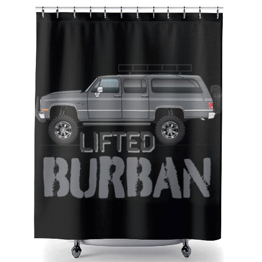 BURBAN Charcoal Shower Curtains