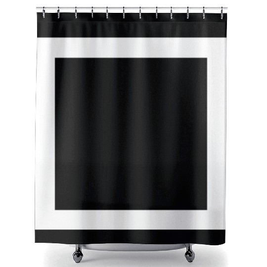 white square Shower Curtains