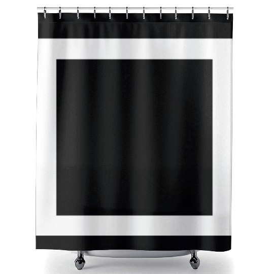 white square Shower Curtains