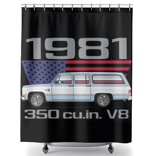 1981 Light Blue Shower Curtains