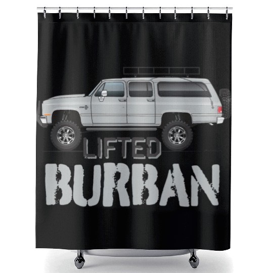 burban Light Silver Shower Curtains