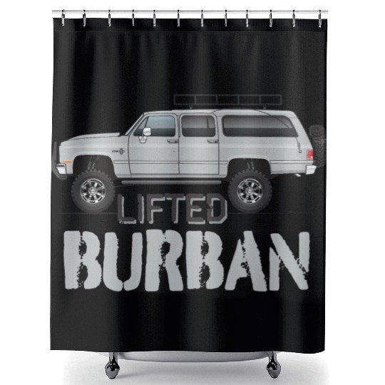 burban Light Silver Shower Curtains