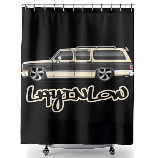 layinlow Santa Fe Tan Shower Curtains