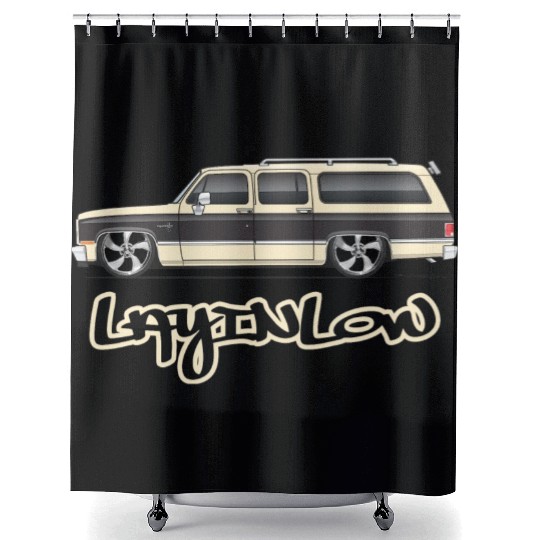 layinlow Santa Fe Tan Shower Curtains