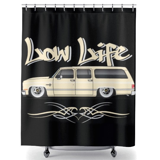 low life Santa Fe Tan Shower Curtains