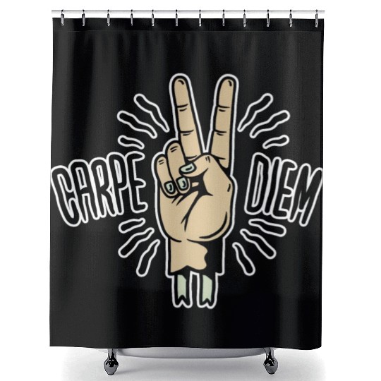 Carpe Diem Shower Curtains