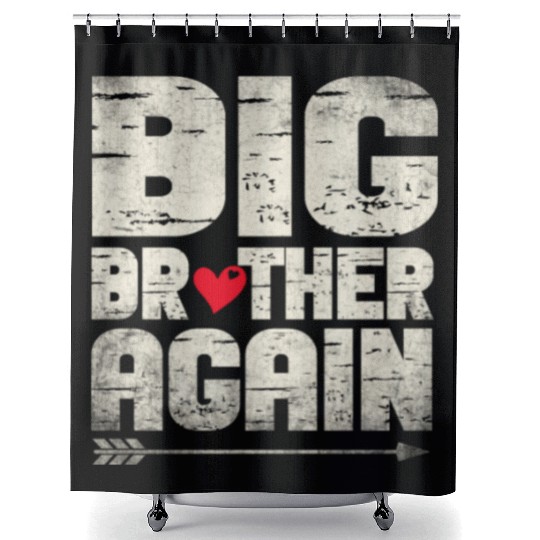 Big Brother Finally Big Bro Gamer Promoted Son Shower Curtains