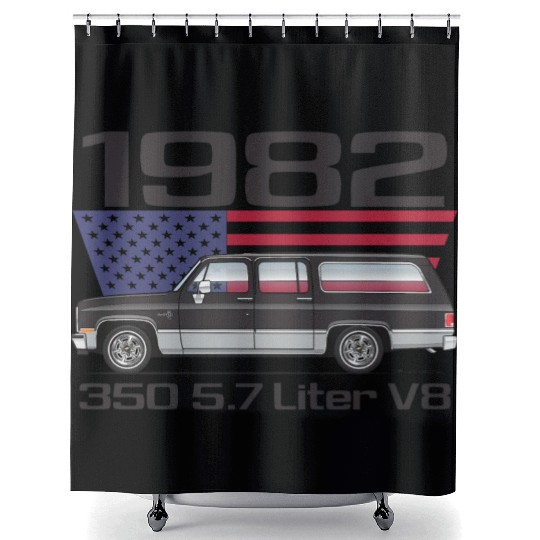 350 Midnight Black Shower Curtains