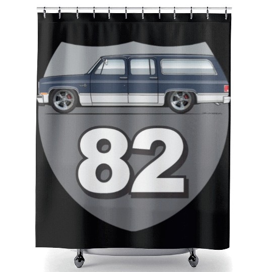 82 Midnight Blue Shower Curtains