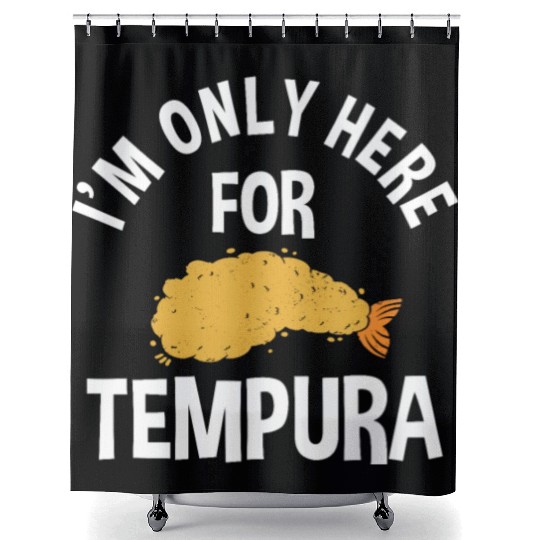Funny Tempura Shrimp Shower Curtains